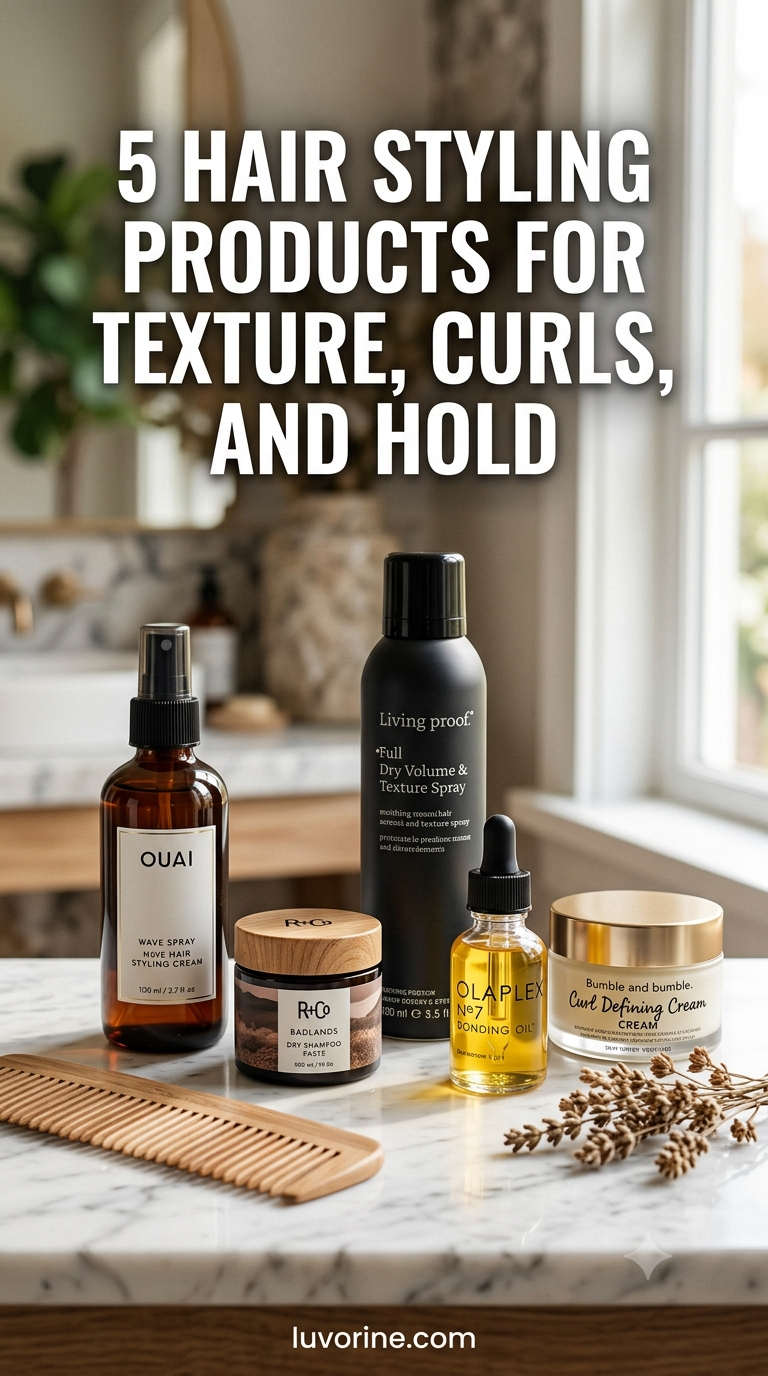 5 Hair Styling Products For Texture, Curls, And Hold