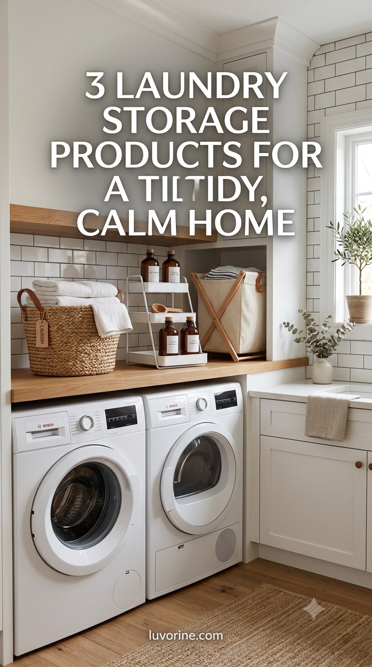 3 Laundry Storage Products For A Tidy, Calm Home