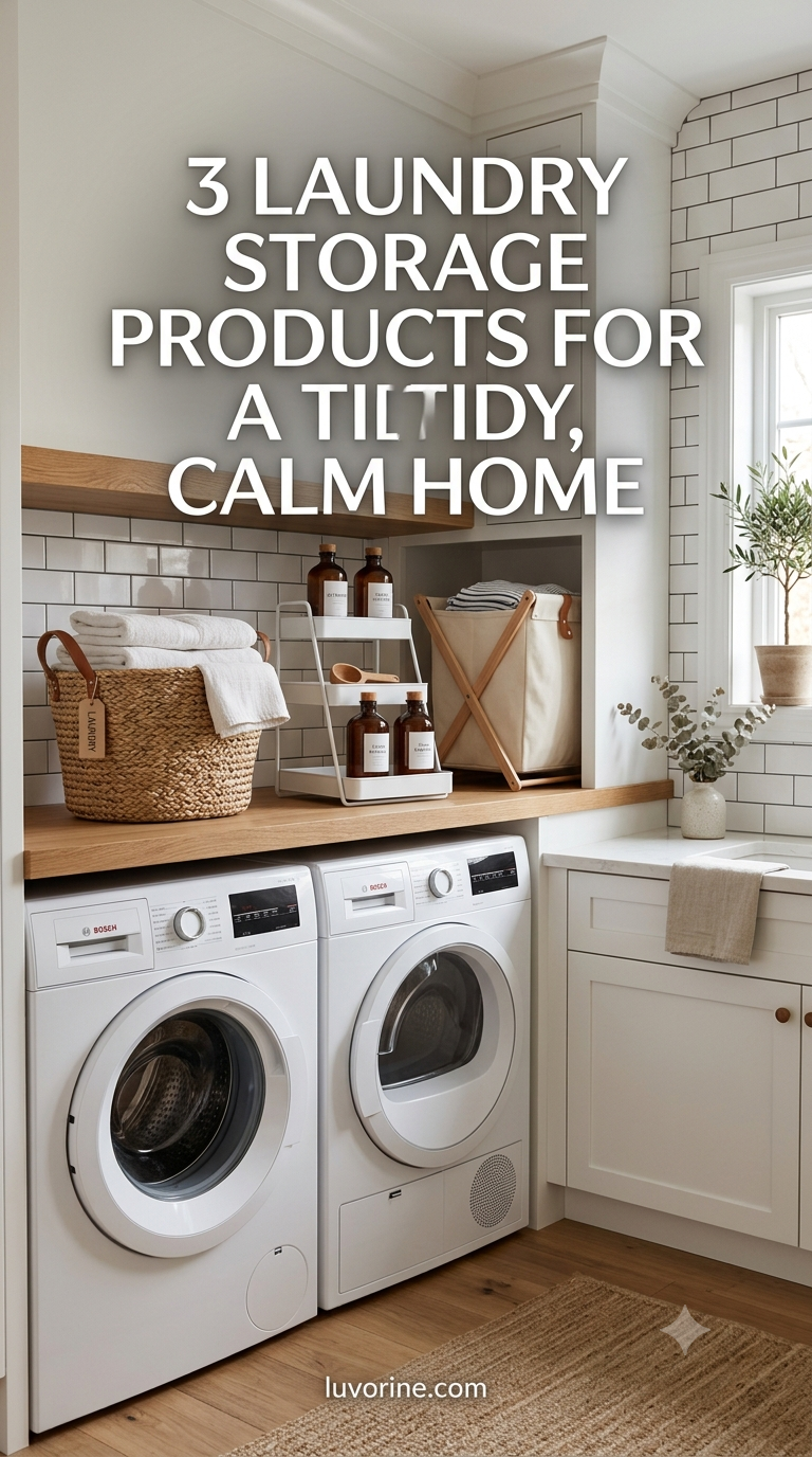 3 Laundry Storage Products For A Tidy, Calm Home