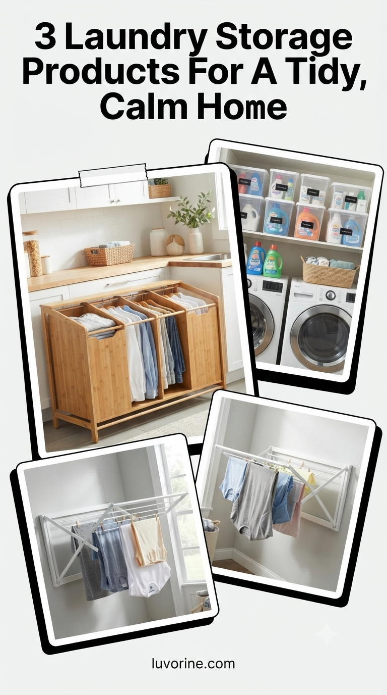 3 Laundry Storage Products For A Tidy, Calm Home