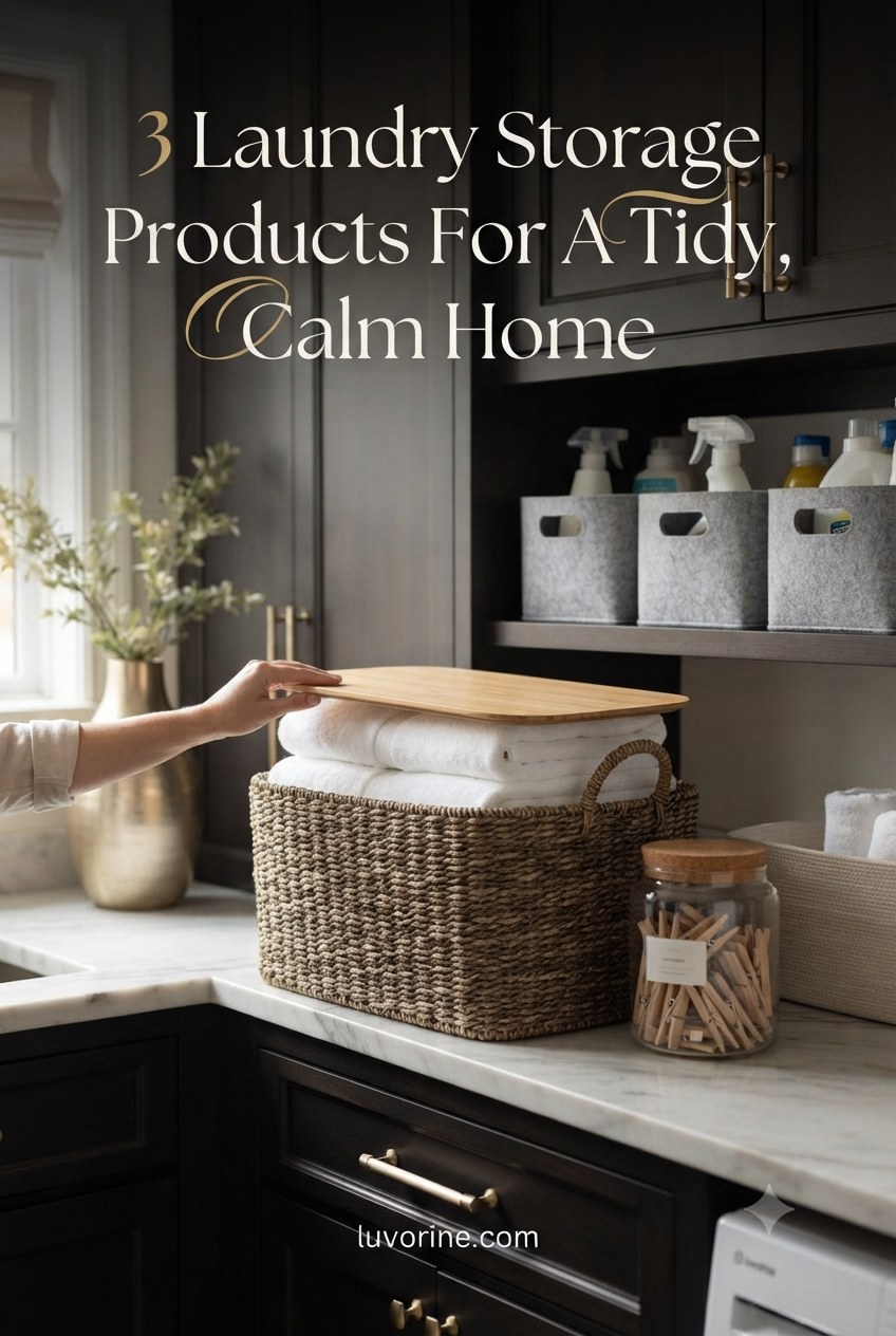 3 Laundry Storage Products For A Tidy, Calm Home