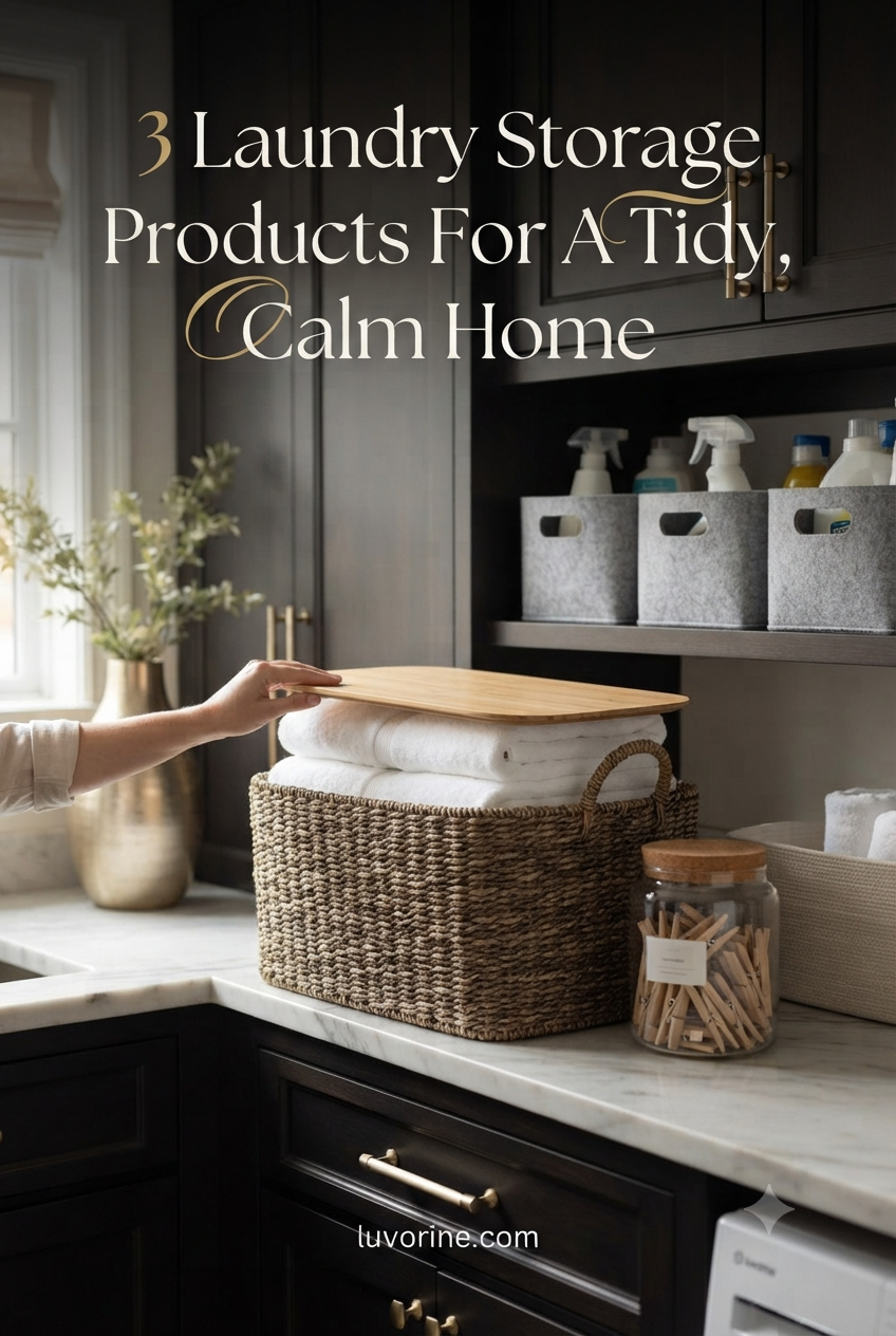 3 Laundry Storage Products For A Tidy, Calm Home