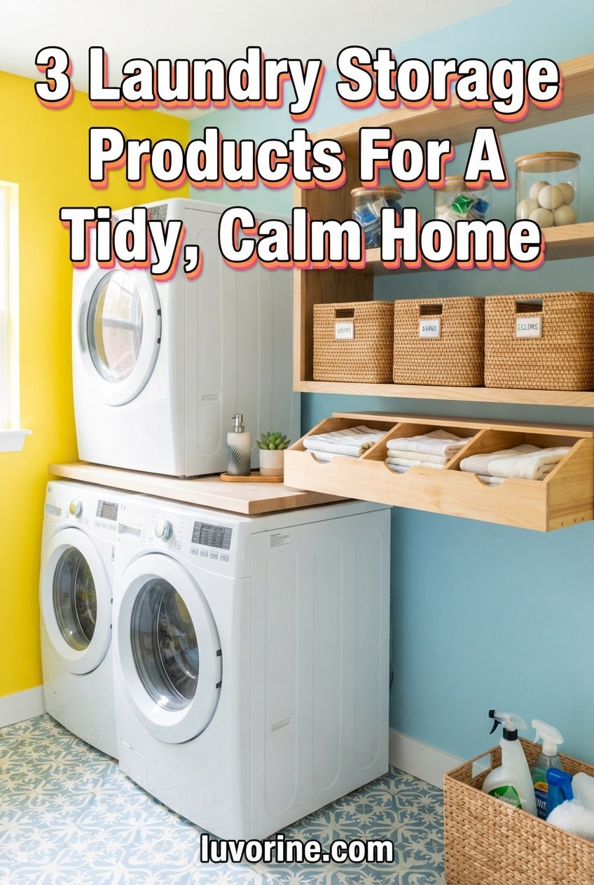 3 Laundry Storage Products For A Tidy, Calm Home