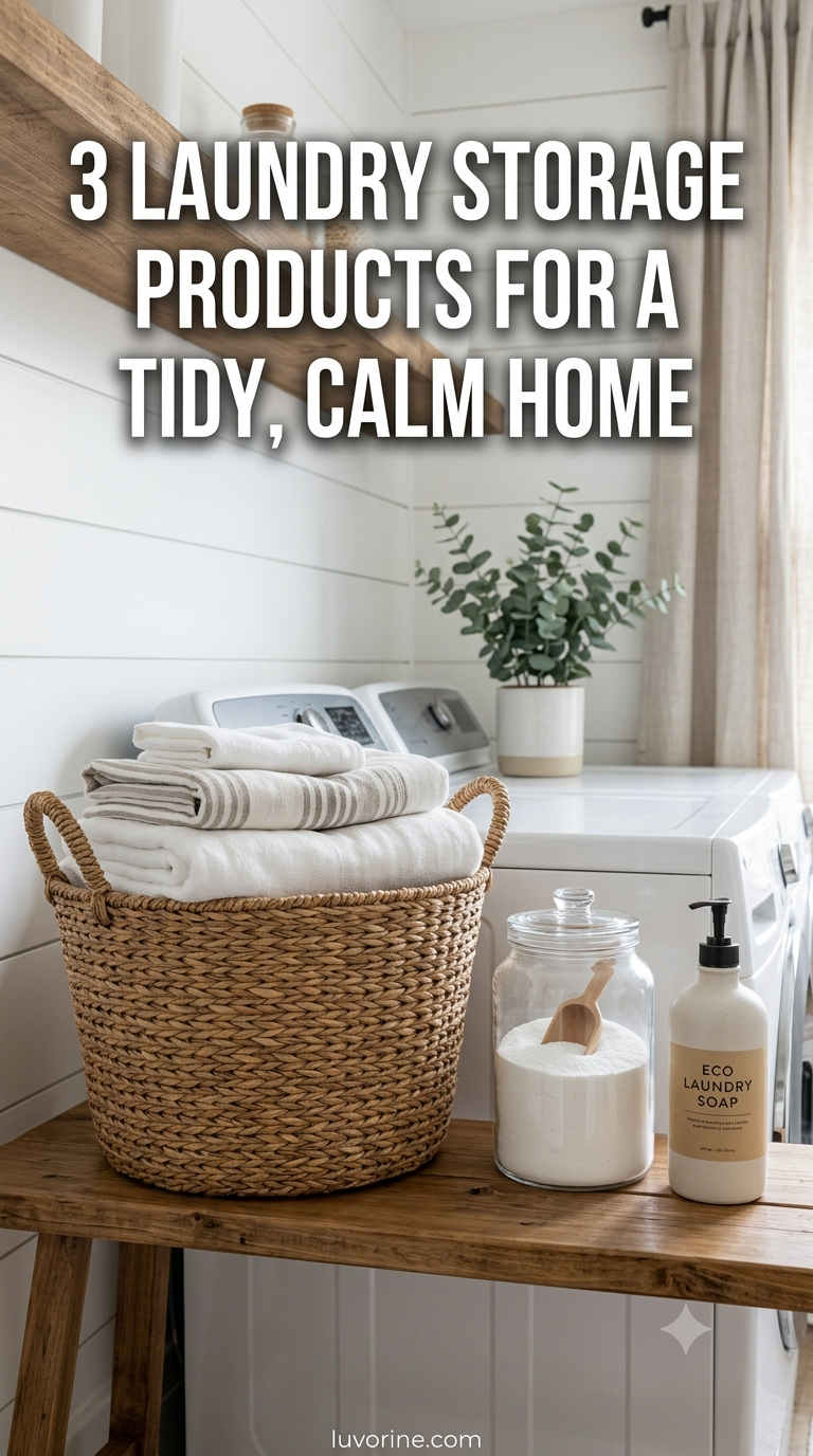 3 Laundry Storage Products For A Tidy, Calm Home