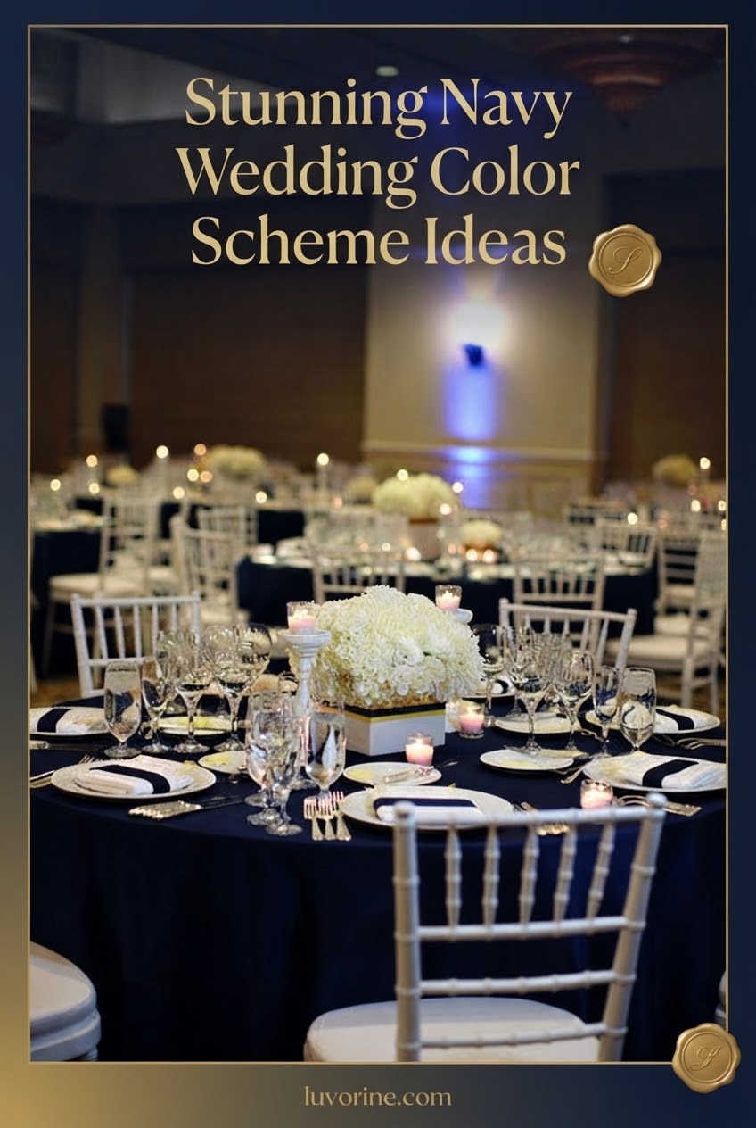 Stunning Navy Wedding Color Scheme Ideas