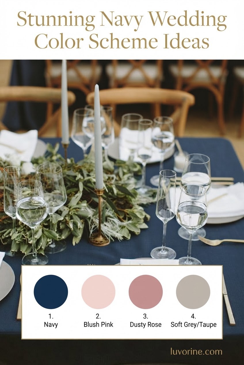 Stunning Navy Wedding Color Scheme Ideas