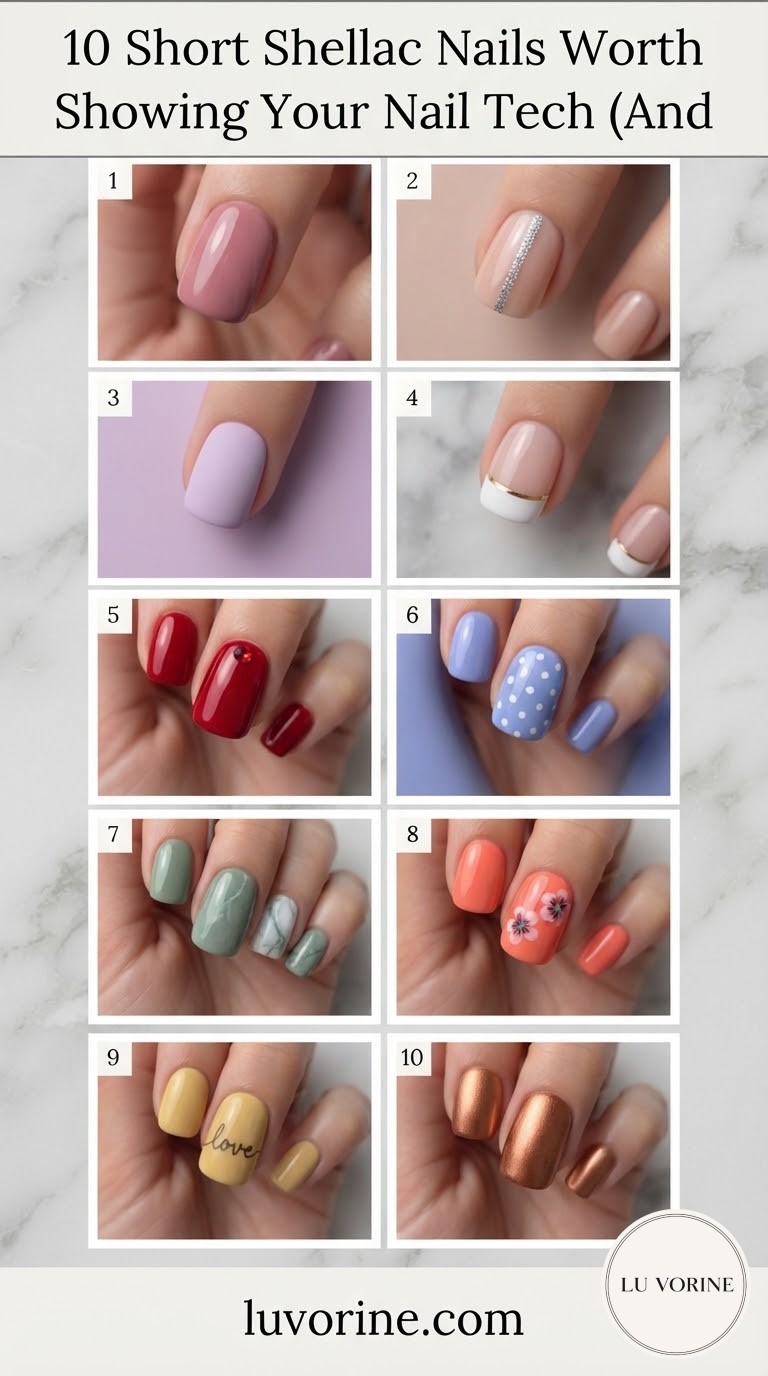 10 Short Shellac Nails Worth Showing Your Nail Tech (And