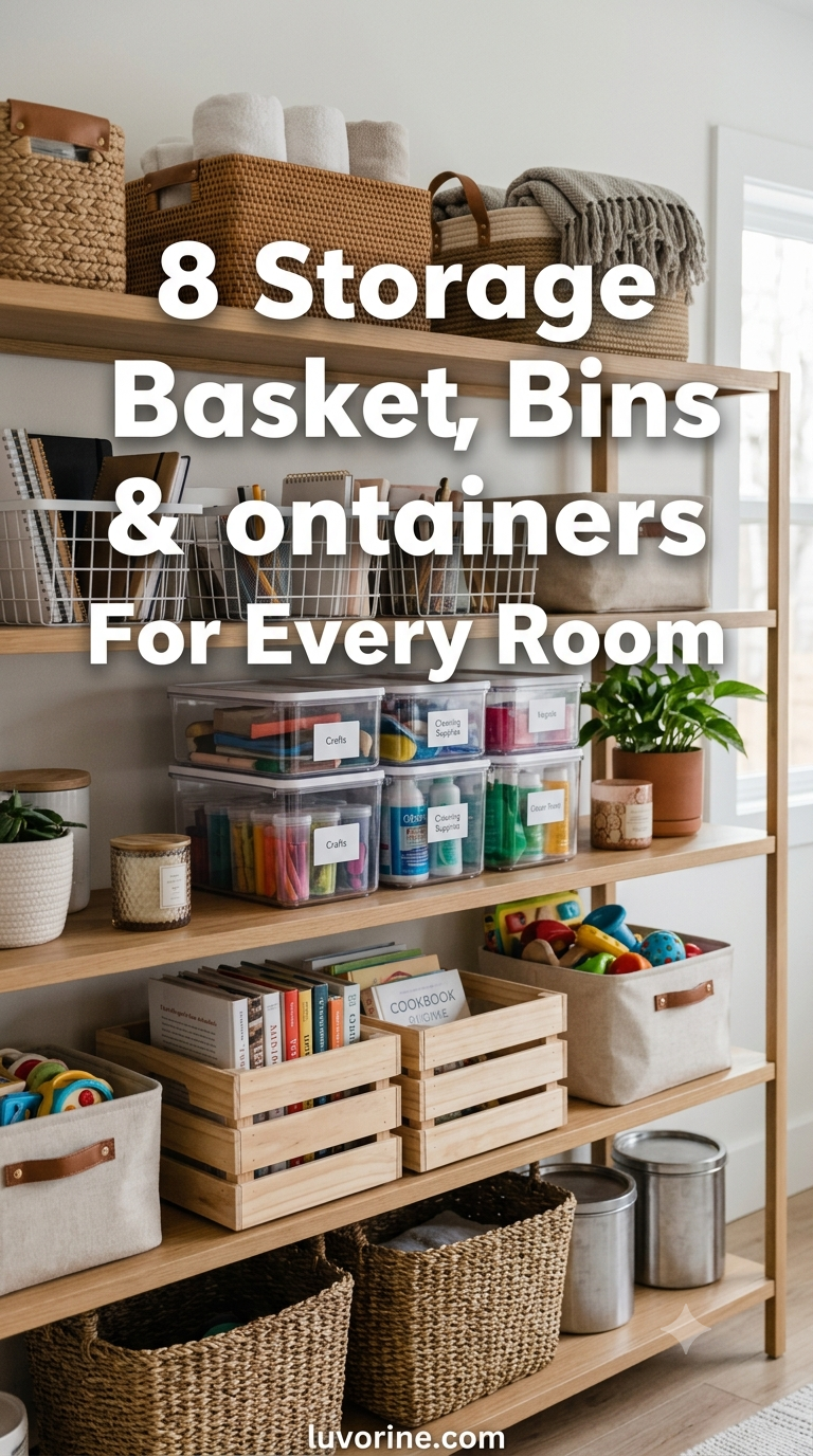 8 Storage Baskets, Bins & Containers For Every Room