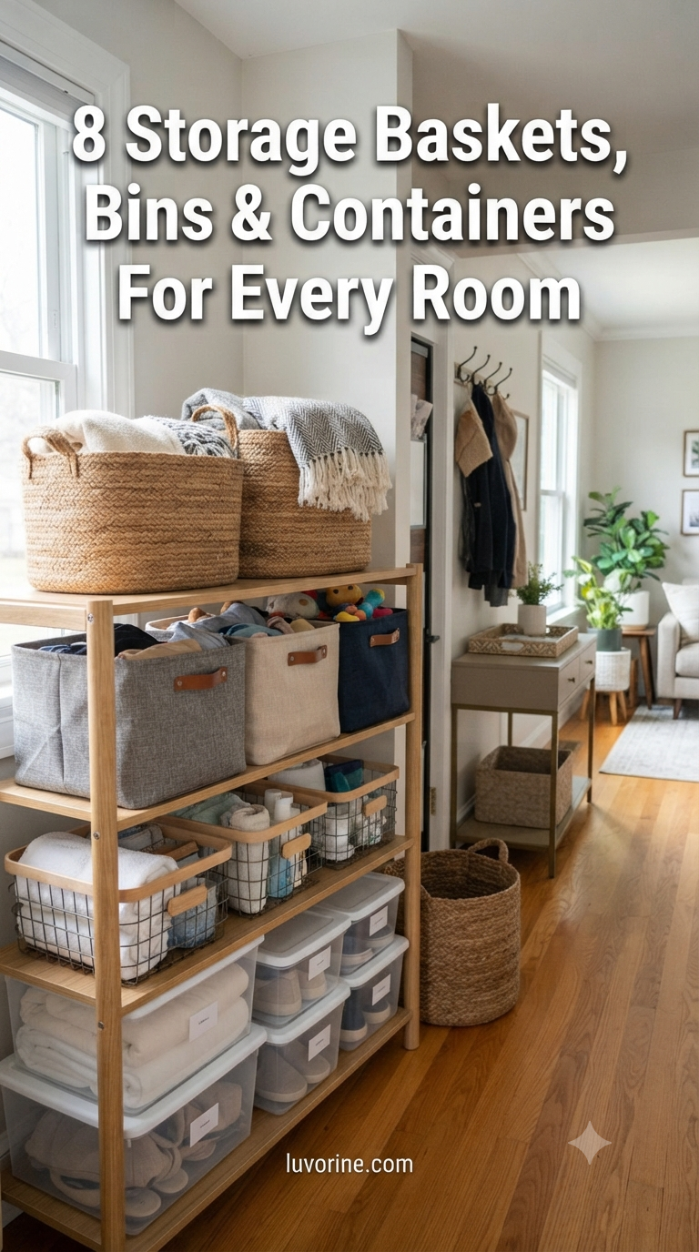 8 Storage Baskets, Bins & Containers For Every Room
