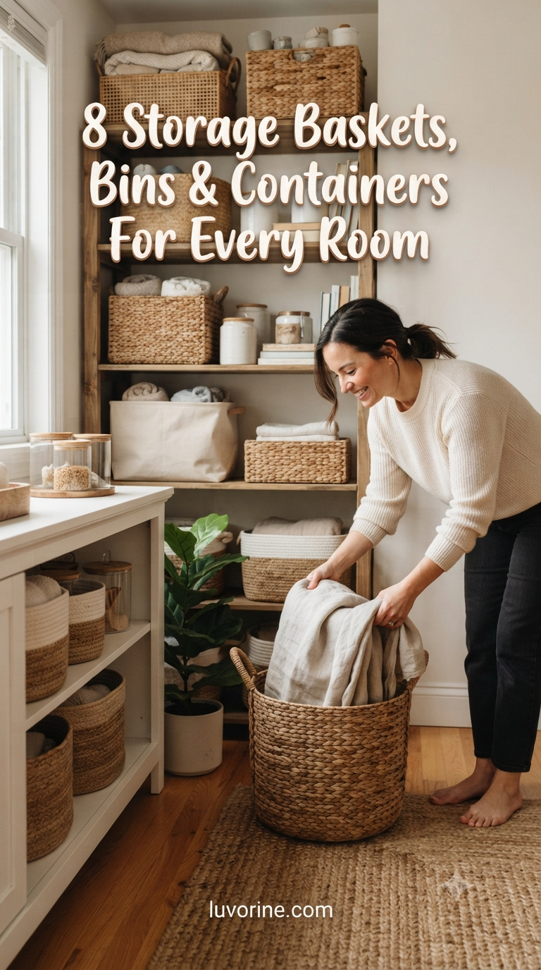 8 Storage Baskets, Bins & Containers For Every Room