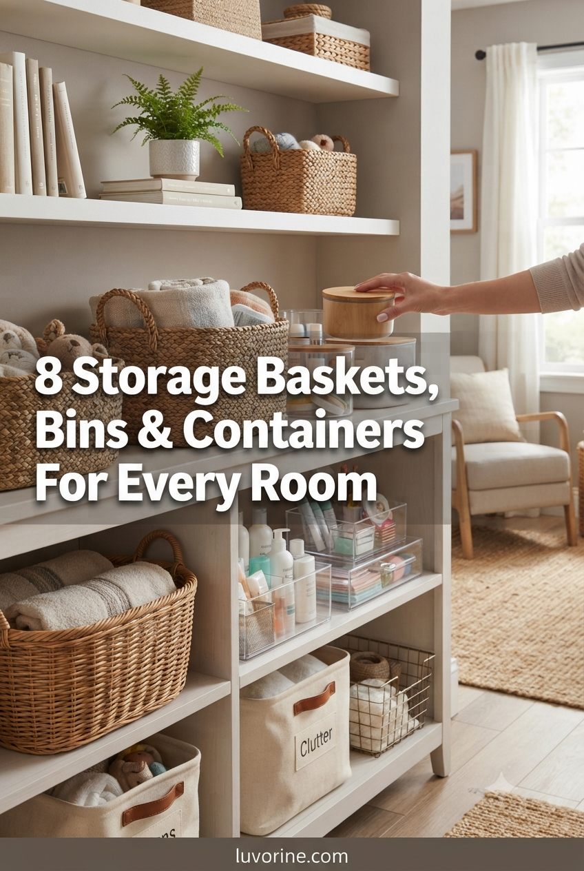 8 Storage Baskets, Bins & Containers For Every Room