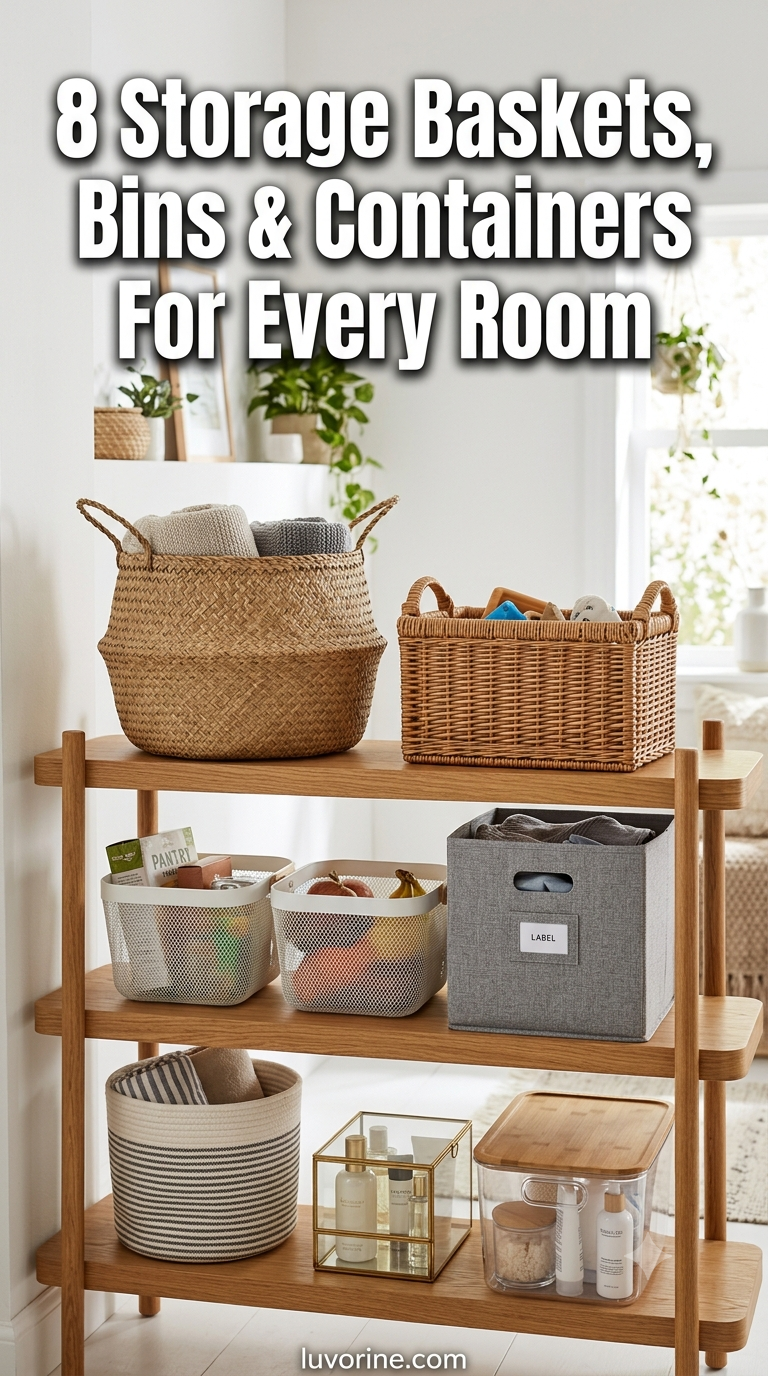 8 Storage Baskets, Bins & Containers For Every Room