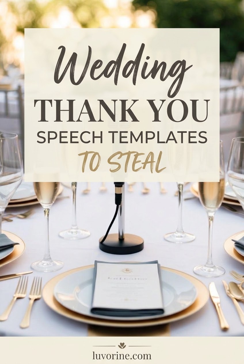 Wedding Thank You Speech Templates to Steal