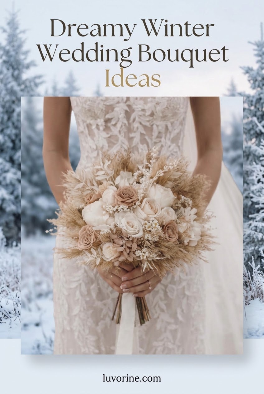 Dreamy Winter Wedding Bouquet Ideas
