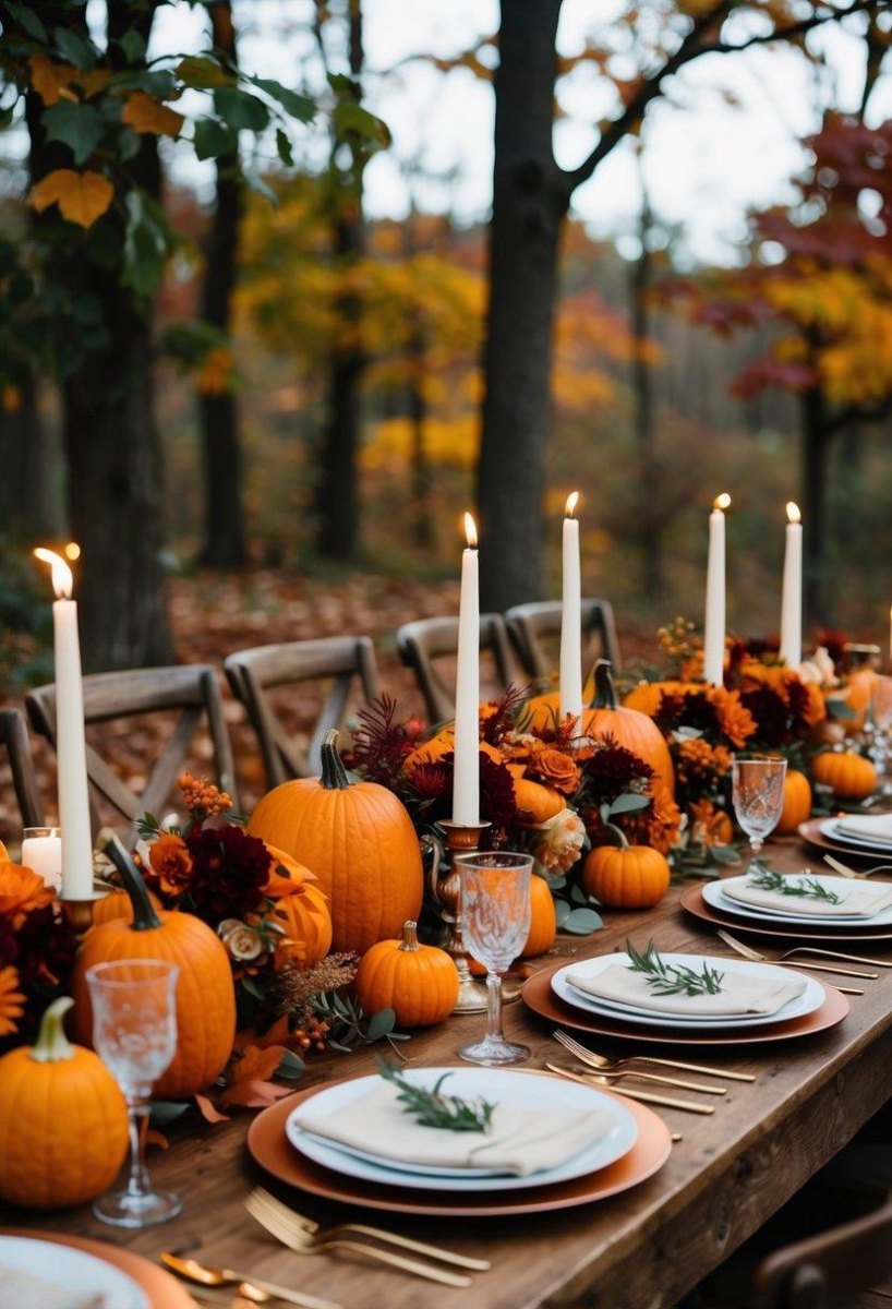 Fall Wedding Tablescape Ideas for Autumn Receptions