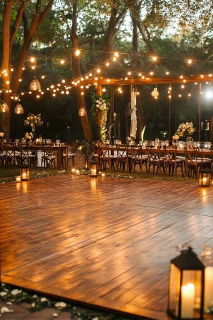 Backyard Wedding Dance Floor Ideas for Outdoor Receptions