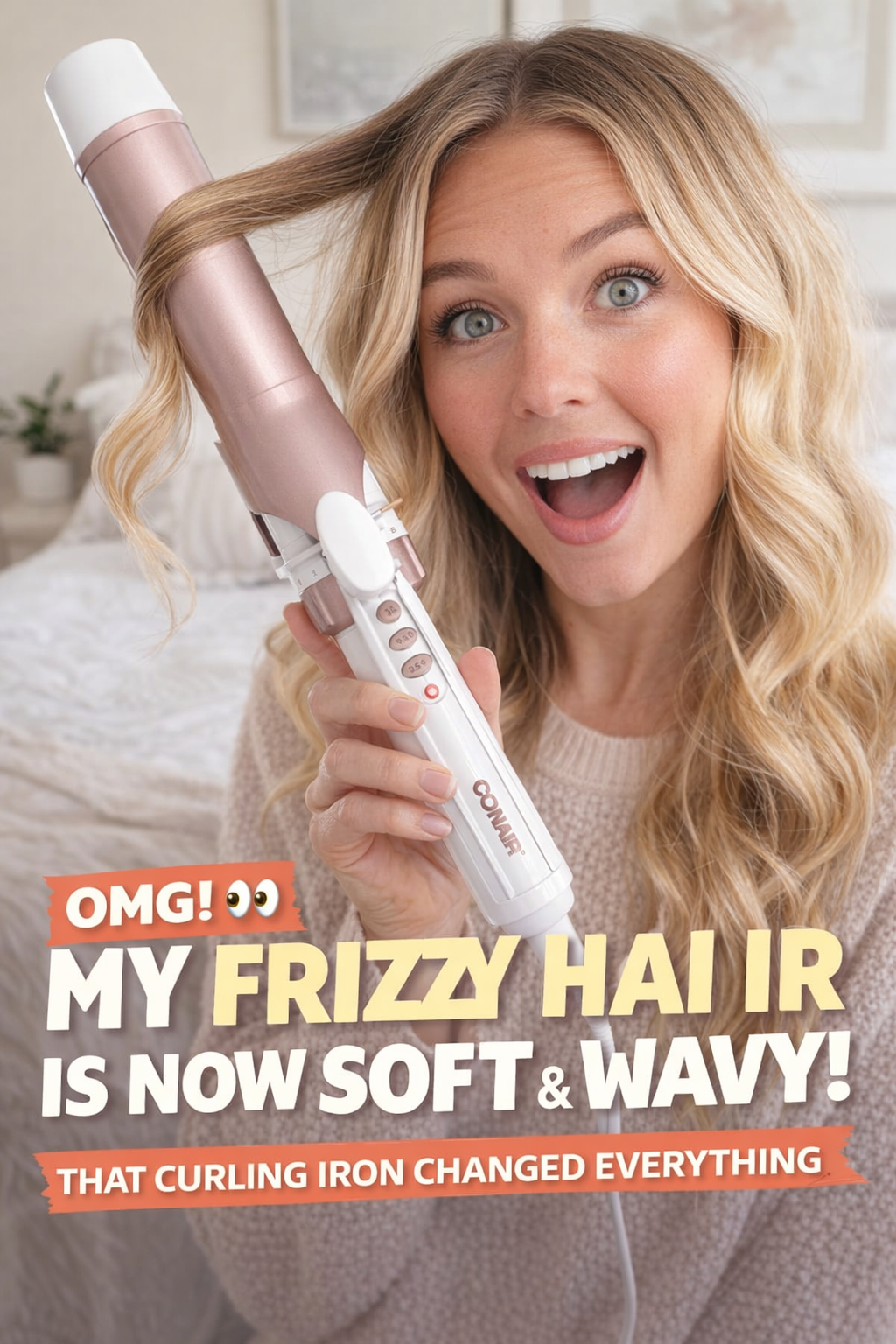 2. Conair Double Ceramic 1 ½-Inch Curling Iron for Soft Waves on Medium-Long Hair