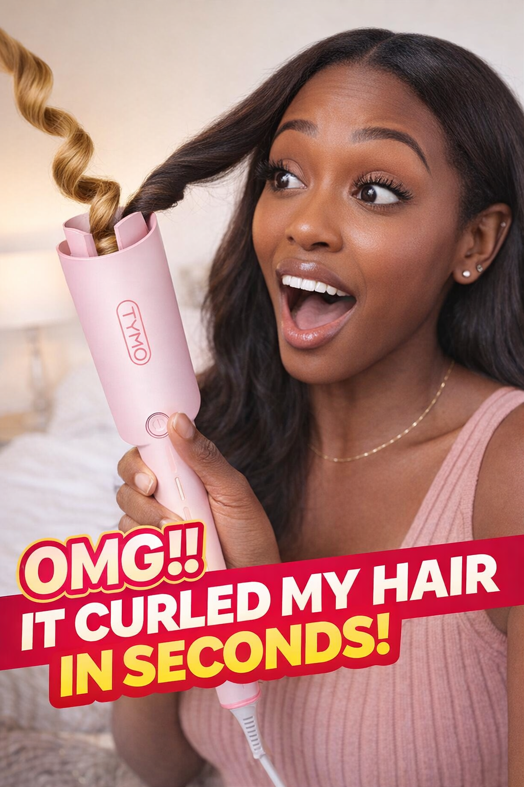 3. TYMO Automatic Rotating Curling Iron CURLPRO for Fast Beach Waves