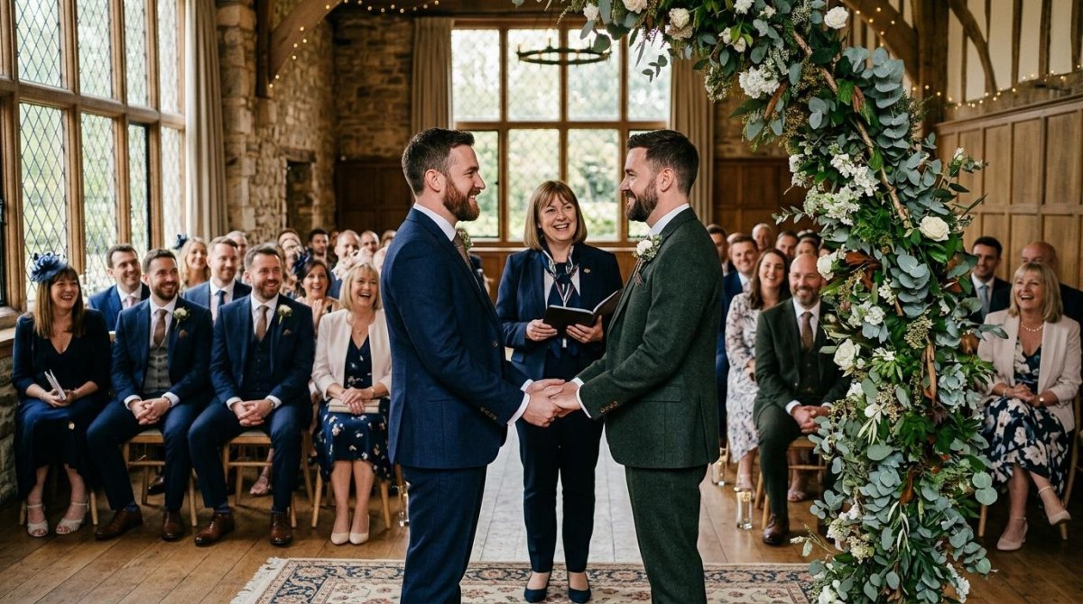 Same sex couple wedding vows
