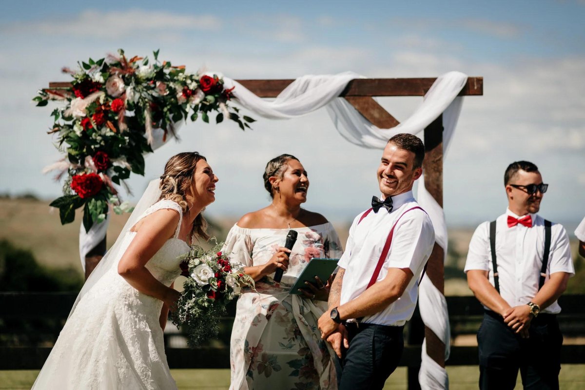 Best friends getting married ceremony
